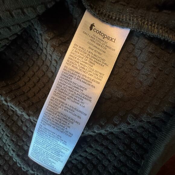 Cotopaxi Otero Fleece Half-Zip Pullover Men's 2XL XXL Green/Blue - Picture 8 of 9